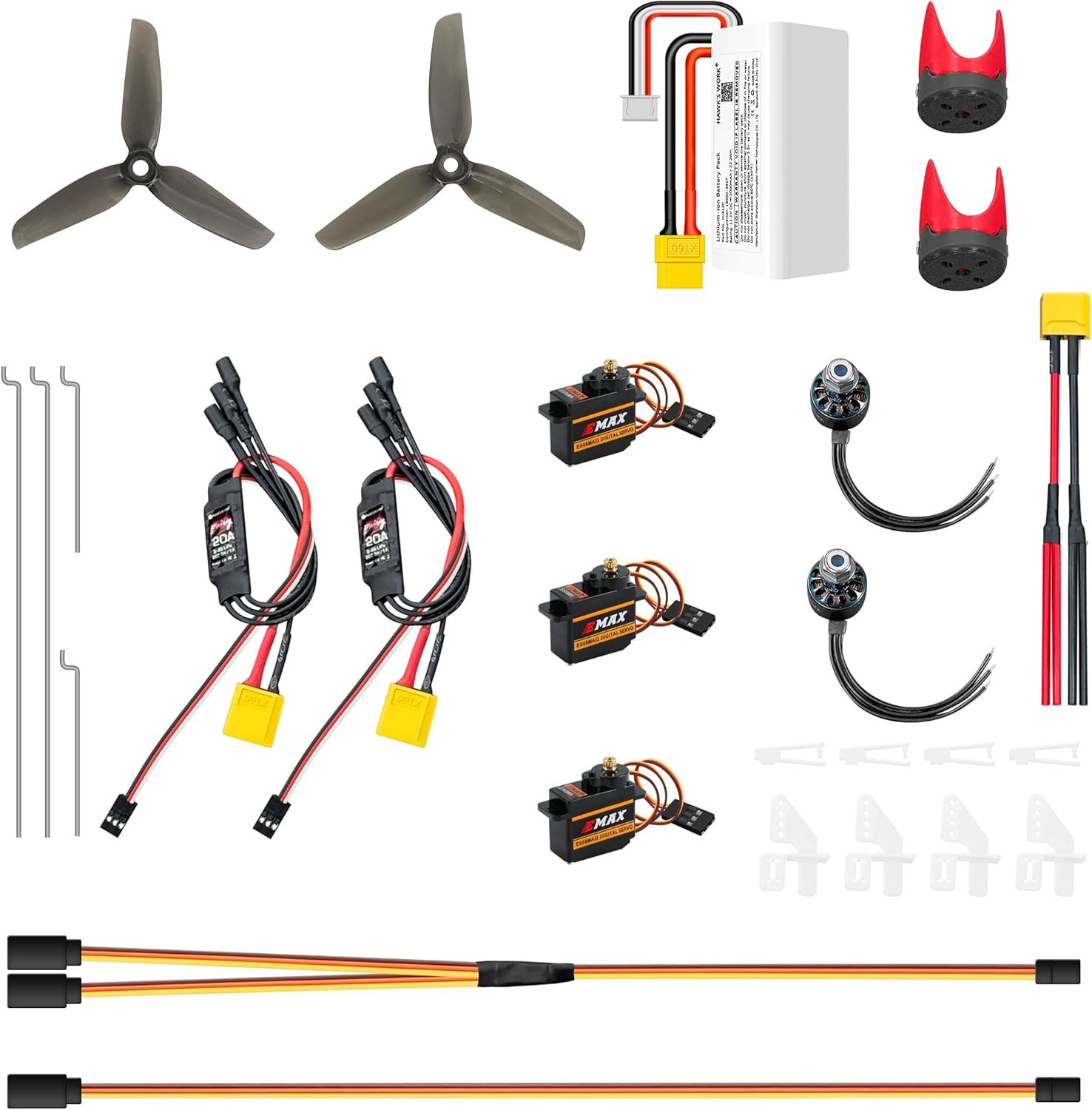 HAWK’S WORK RC飛行機改造用モータービルドキット