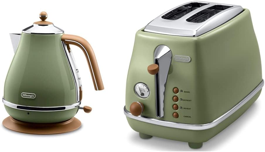 デロンギ(DeLonghi) 電気ケトル アイコナ・ヴィンテージ コレクション オリーブグリーン